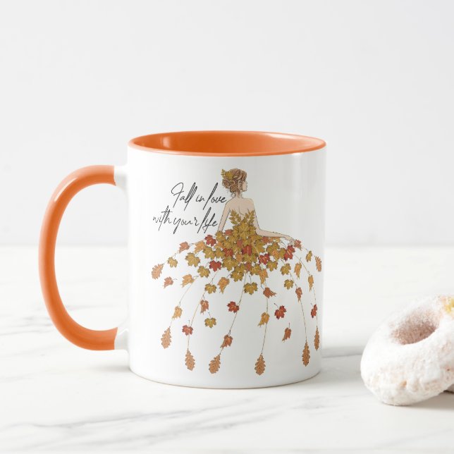 Caneca Fall in Love with Your Life (Com Donut)