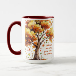 Caneca Fall Into Learning – Inspirational Autumn