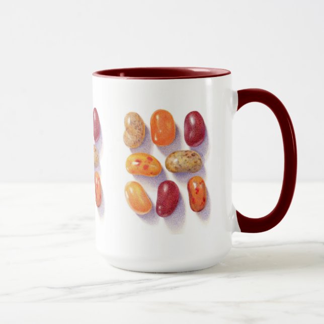 Caneca FALL JELLY BEANS Tall Maroon Combo Mug (Direita)