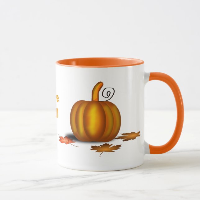 Caneca Fall Mug Personalizado Com Pumpkins (Direita)