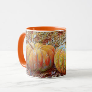 Caneca Fall Pumpkins Estação de Ação de Graças Mug