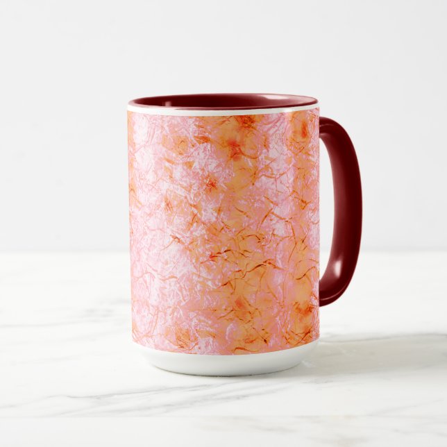 Caneca Falsa pele de salmão, com partes clareadas (Frente Esquerda)