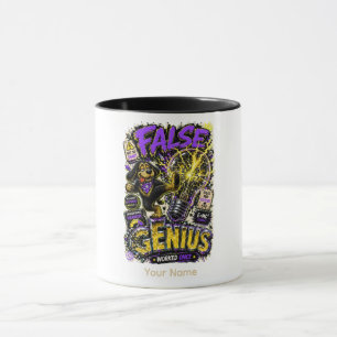Caneca Falso Gênio Personalizado Engraçado Sarcástico