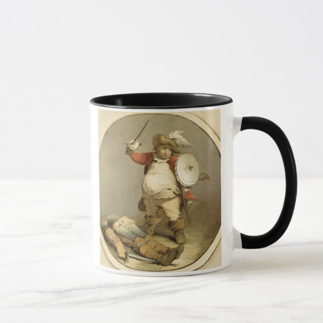 Caneca Falstaff com o corpo de Hotspur, c.1786 (óleo (Direita)
