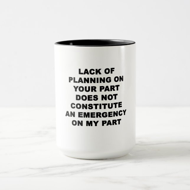 Caneca Falta de planejamento (Centro)