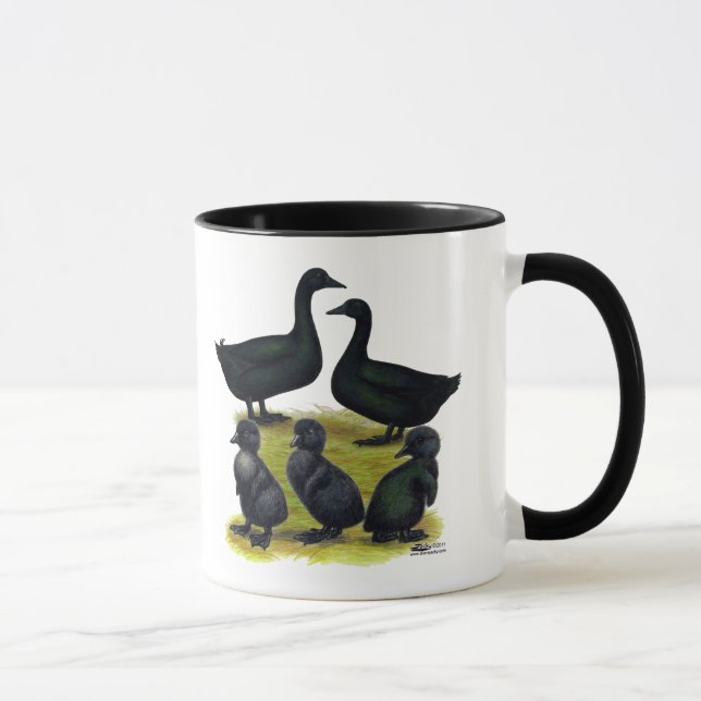 Caneca Família de Pato Cayuga (Direita)