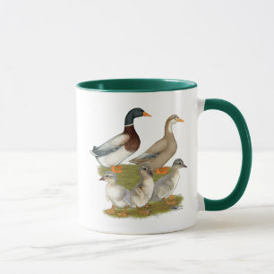 Caneca Família de Patos da Saxónia