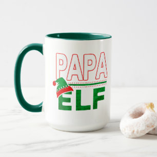 Caneca Família Elf   Feriado de Natal Papa Elf #TeamElf