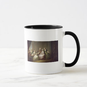Caneca Família em um interior com esquilos