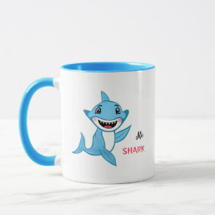 Caneca Família Feliz de Tubarão Eu Tubarão