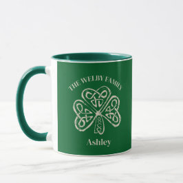 Caneca Família Irlandesa Vintage Celular Shamrock Persona