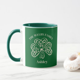 Caneca Família Irlandesa Vintage Celular Shamrock Persona