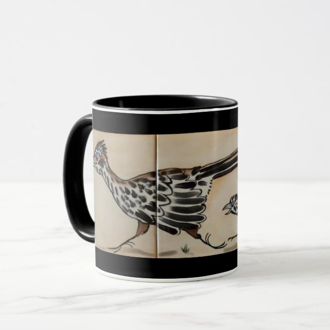 Caneca Família Roadrunner Mãe e Pintinhos do Sudoeste Mug (Frente Esquerda)
