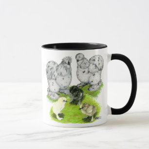 Caneca Família Silkie Bantam Splash