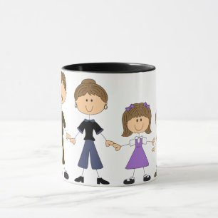 Caneca Família Stick Figure