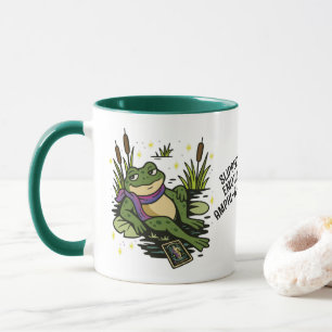 Caneca Familiar Sapo: Es-corregadio, Úmido & Anfi-bio