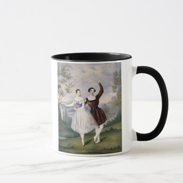 Caneca Fanny Cerrito (1817-1909) e Sigr. Guerra, no (Direita)