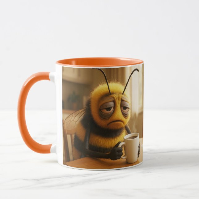 Caneca Fantasia Abelha Muito Cansada Fofa (Esquerda)
