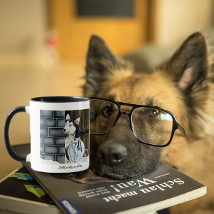 Caneca Fantasia Invernal Caprichosa Cão Husky Castelo do