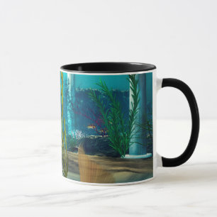 Caneca Fantasía Submarina de Jovem Sereia para Crianças