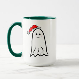 Caneca Fantasma com Santa Hat