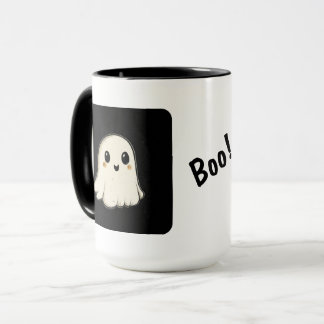 Caneca Fantasma de Halloween com Boo!