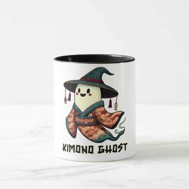 Caneca Fantasma Kimono - Truque ou travessura - Sanduíche (Centro)
