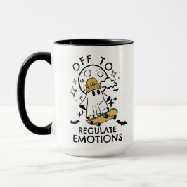 Caneca Fantasma Personalizável Desligado Para Regular Emo