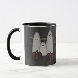 Caneca Fantasmas E Pumpkins Mug