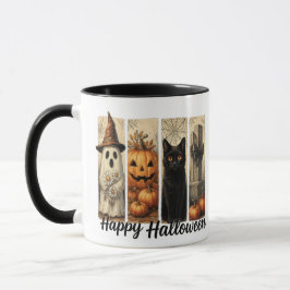 Caneca Fantasmas Whimsic, Gatos e Criaturas Loucas