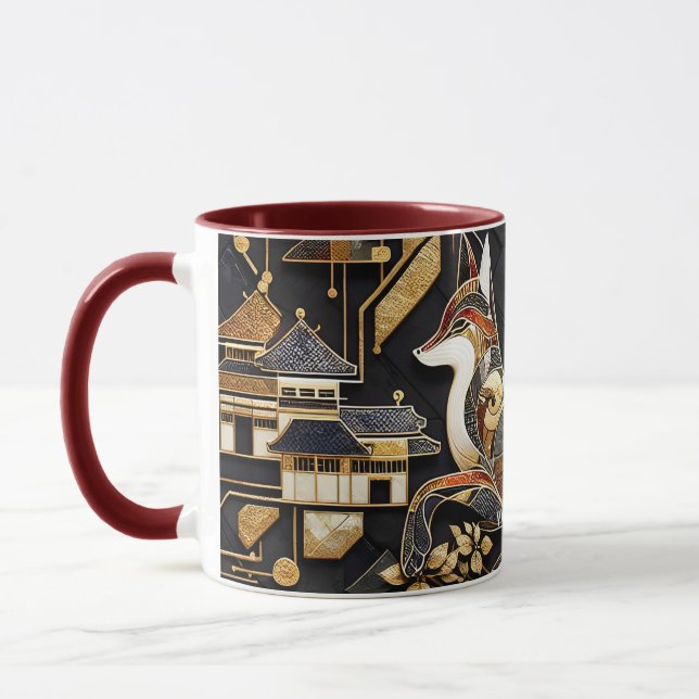Caneca Fantasy Abstrato Fox Art (Esquerda)