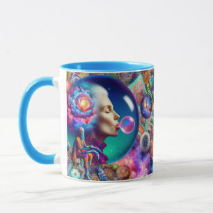 Caneca Fantasy - Abstrato Lady Collage