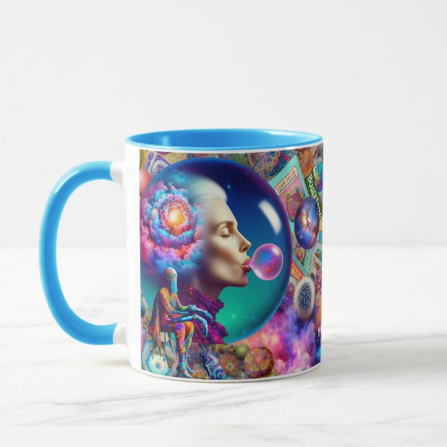 Caneca Fantasy - Abstrato Lady Collage (Esquerda)