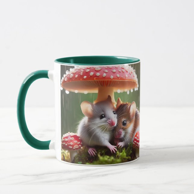 Caneca Fantasy - Chuva de Cogumelo de Mouse (Esquerda)