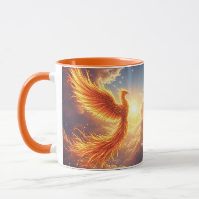 Caneca Fantasy Cuja Flaming Phoenix Sobe (Esquerda)