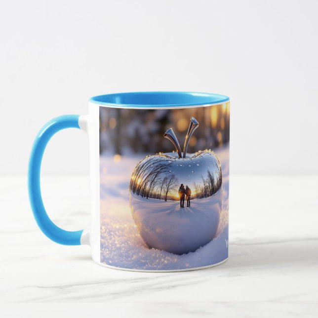 Caneca Fantasy Cuja Maçã de Neve de inverno (Esquerda)