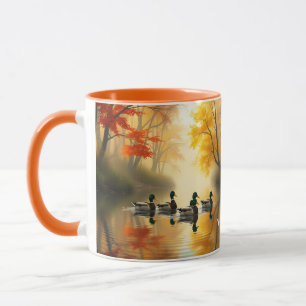 Caneca Fantasy Cute Autumn Lake River