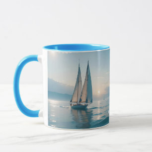 Caneca Fantasy Cute Boat Sea Sun