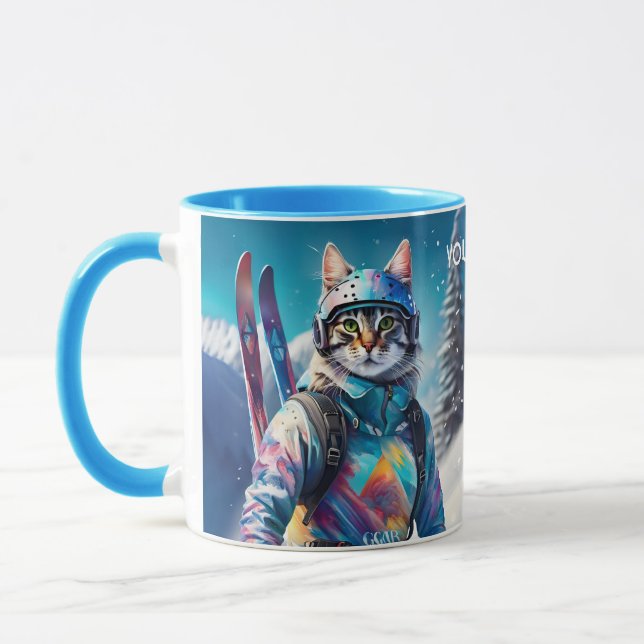 Caneca Fantasy Cute Cat Alpis Skis (Esquerda)