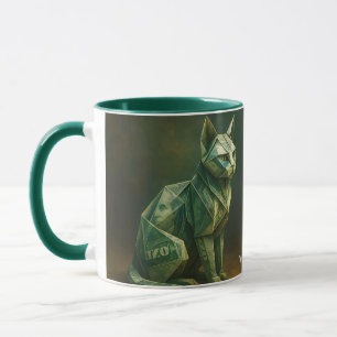 Caneca Fantasy Cute Cat Money Origami