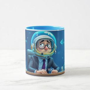 Caneca Fantasy Cute Clerk Underwater Helmet