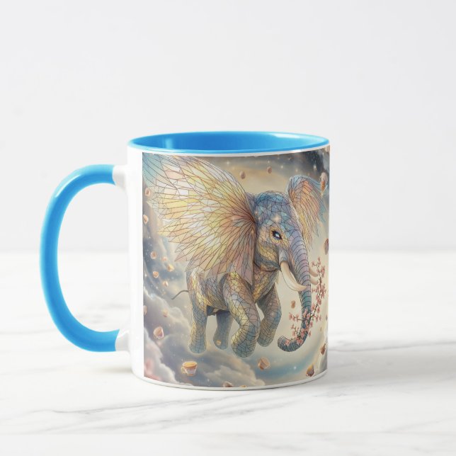Caneca Fantasy Cute Flying Elephore Sakura (Esquerda)