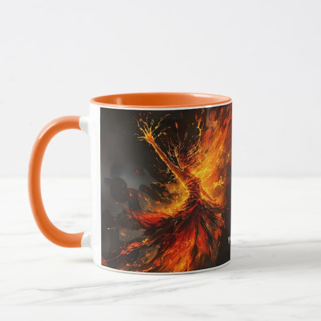 Caneca Fantasy Cute Grand Flames Flamenco (Esquerda)