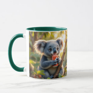 Caneca Fantasy Cute Koala Bebe Tree