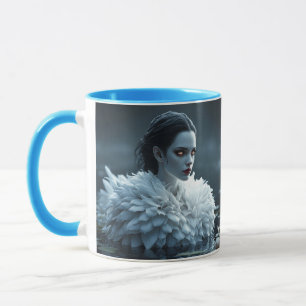 Caneca Fantasy Cute Lake Swan White