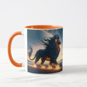 Caneca Fantasy Cute Lion Desert Fire