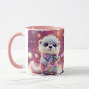 Caneca Fantasy Cute Otter Pop Star