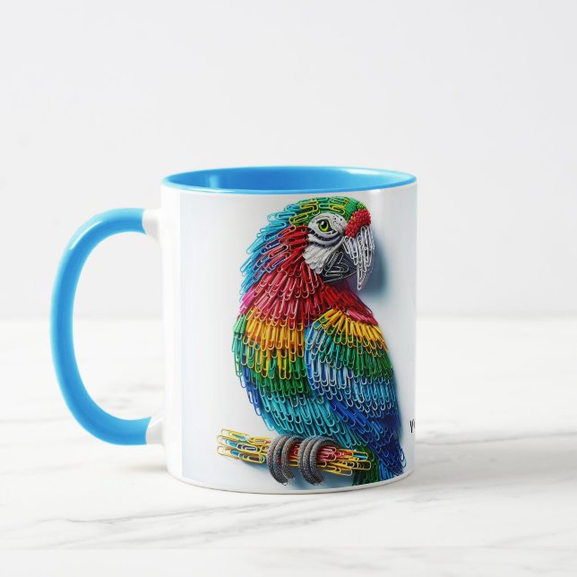 Caneca Fantasy Cute Paper Clips Bird (Esquerda)