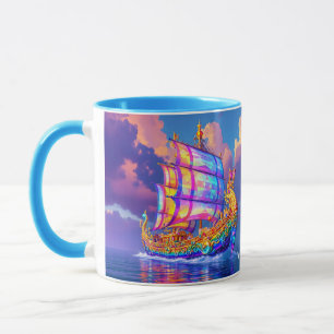 Caneca Fantasy Cute Rainbow Colors Ship