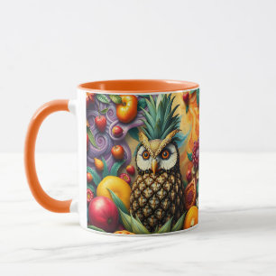Caneca Fantasy Cute Serene Pineapple Owl